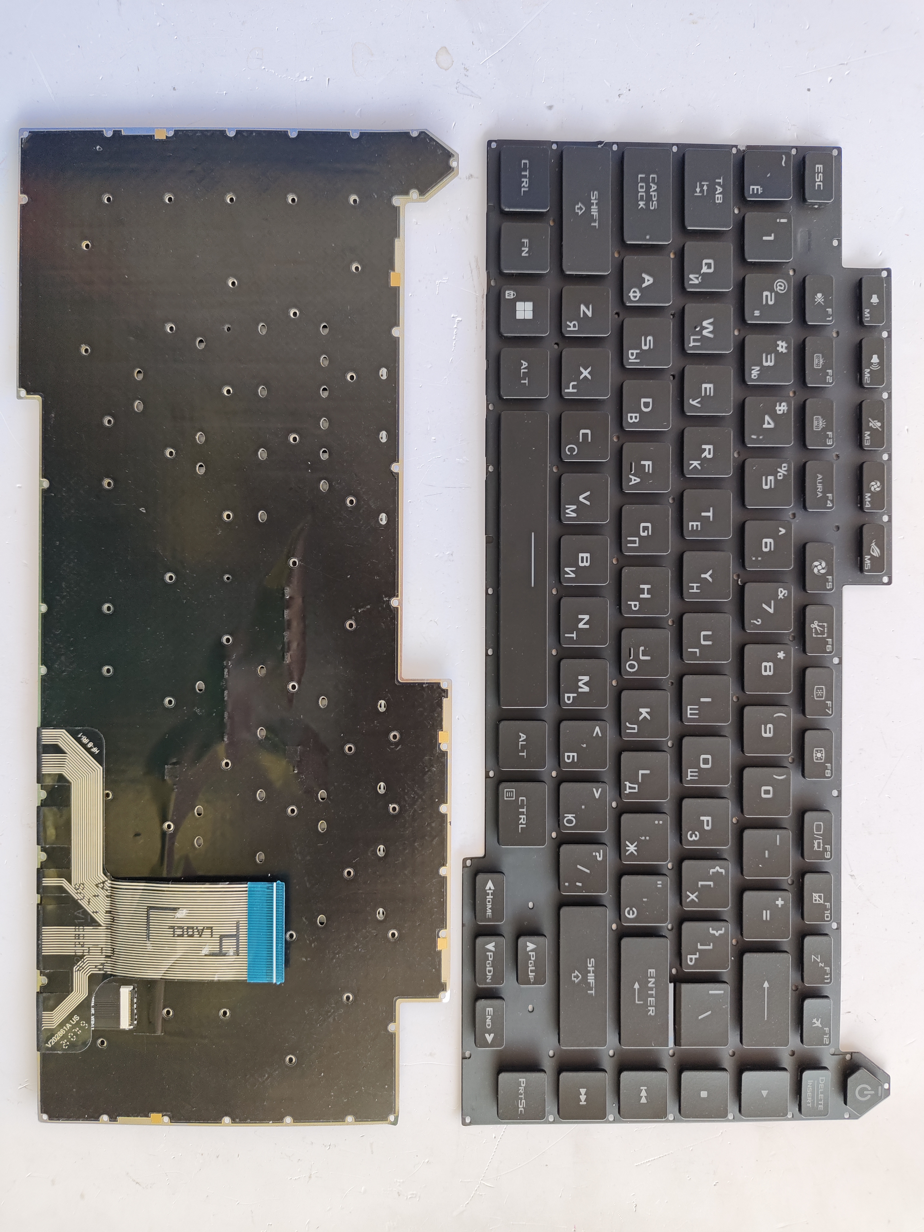 Picture of New Replacement Laptop Keyboard For ASUS G513 RGB colorful backlight BLACK Backlit RU Layout